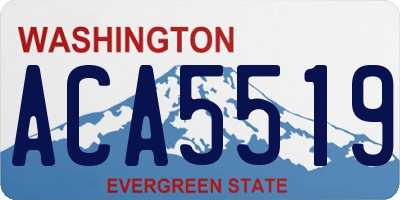 WA license plate ACA5519