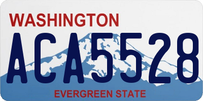 WA license plate ACA5528