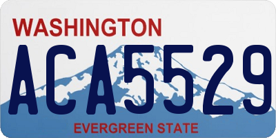 WA license plate ACA5529