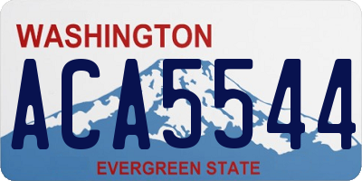 WA license plate ACA5544