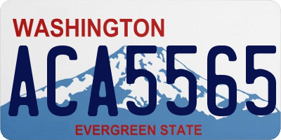 WA license plate ACA5565