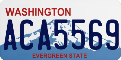 WA license plate ACA5569