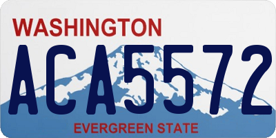 WA license plate ACA5572