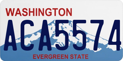 WA license plate ACA5574