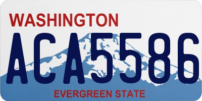 WA license plate ACA5586