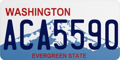 WA license plate ACA5590