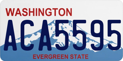 WA license plate ACA5595