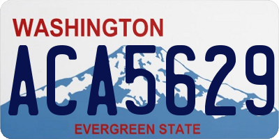 WA license plate ACA5629