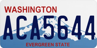 WA license plate ACA5644