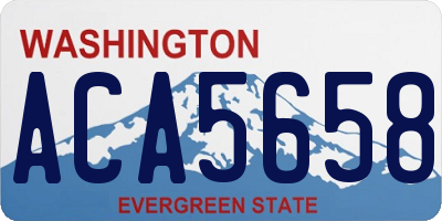 WA license plate ACA5658