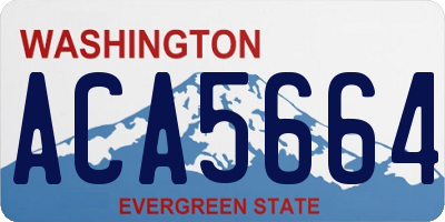 WA license plate ACA5664