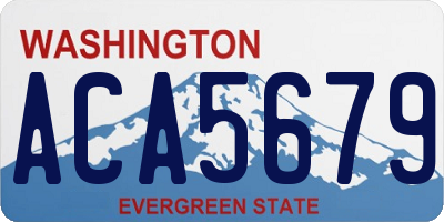 WA license plate ACA5679