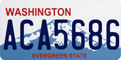 WA license plate ACA5686