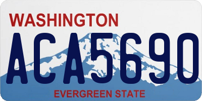WA license plate ACA5690
