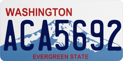 WA license plate ACA5692