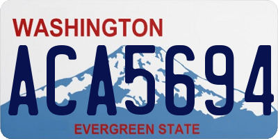 WA license plate ACA5694