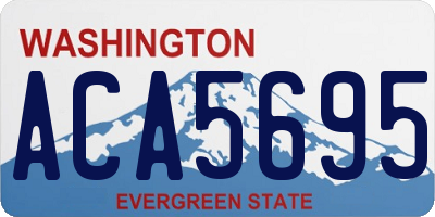 WA license plate ACA5695