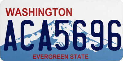WA license plate ACA5696