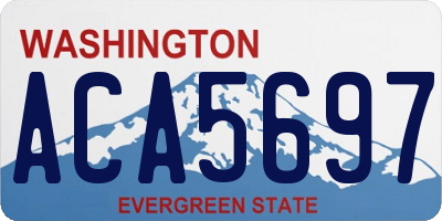 WA license plate ACA5697