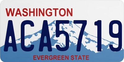 WA license plate ACA5719