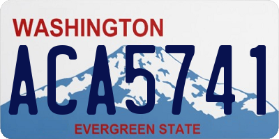 WA license plate ACA5741