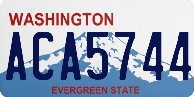 WA license plate ACA5744