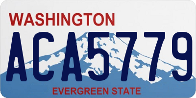 WA license plate ACA5779