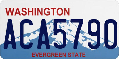 WA license plate ACA5790