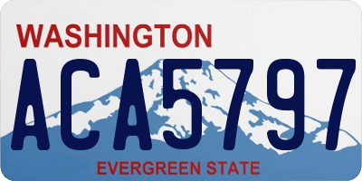 WA license plate ACA5797