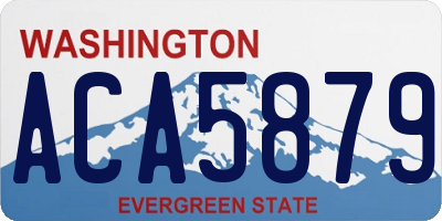 WA license plate ACA5879