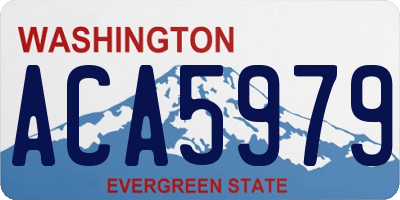 WA license plate ACA5979