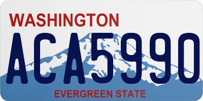 WA license plate ACA5990