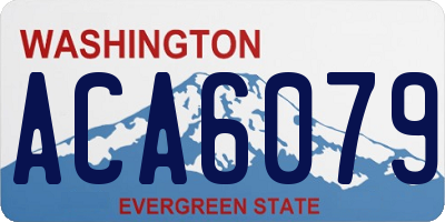 WA license plate ACA6079