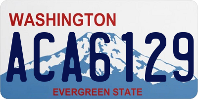 WA license plate ACA6129
