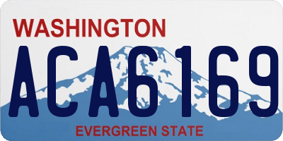 WA license plate ACA6169