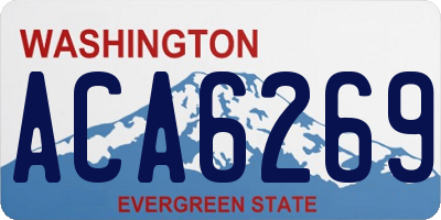 WA license plate ACA6269