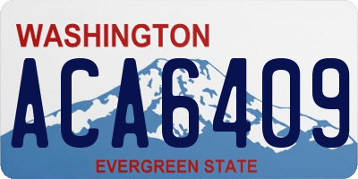 WA license plate ACA6409