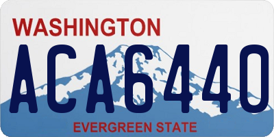 WA license plate ACA6440