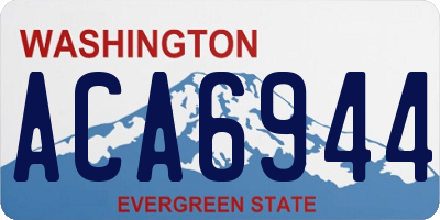 WA license plate ACA6944