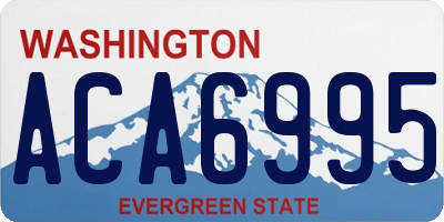WA license plate ACA6995