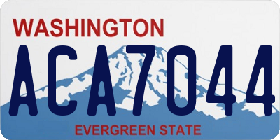 WA license plate ACA7044