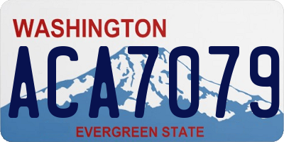 WA license plate ACA7079