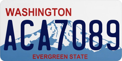 WA license plate ACA7089