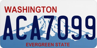 WA license plate ACA7099