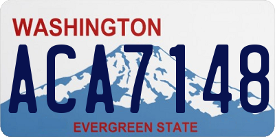 WA license plate ACA7148