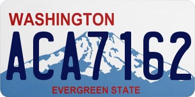 WA license plate ACA7162