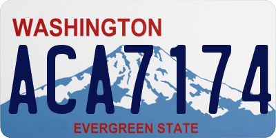 WA license plate ACA7174