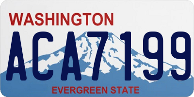 WA license plate ACA7199