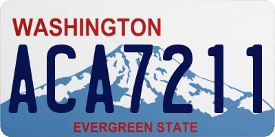 WA license plate ACA7211