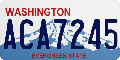 WA license plate ACA7245
